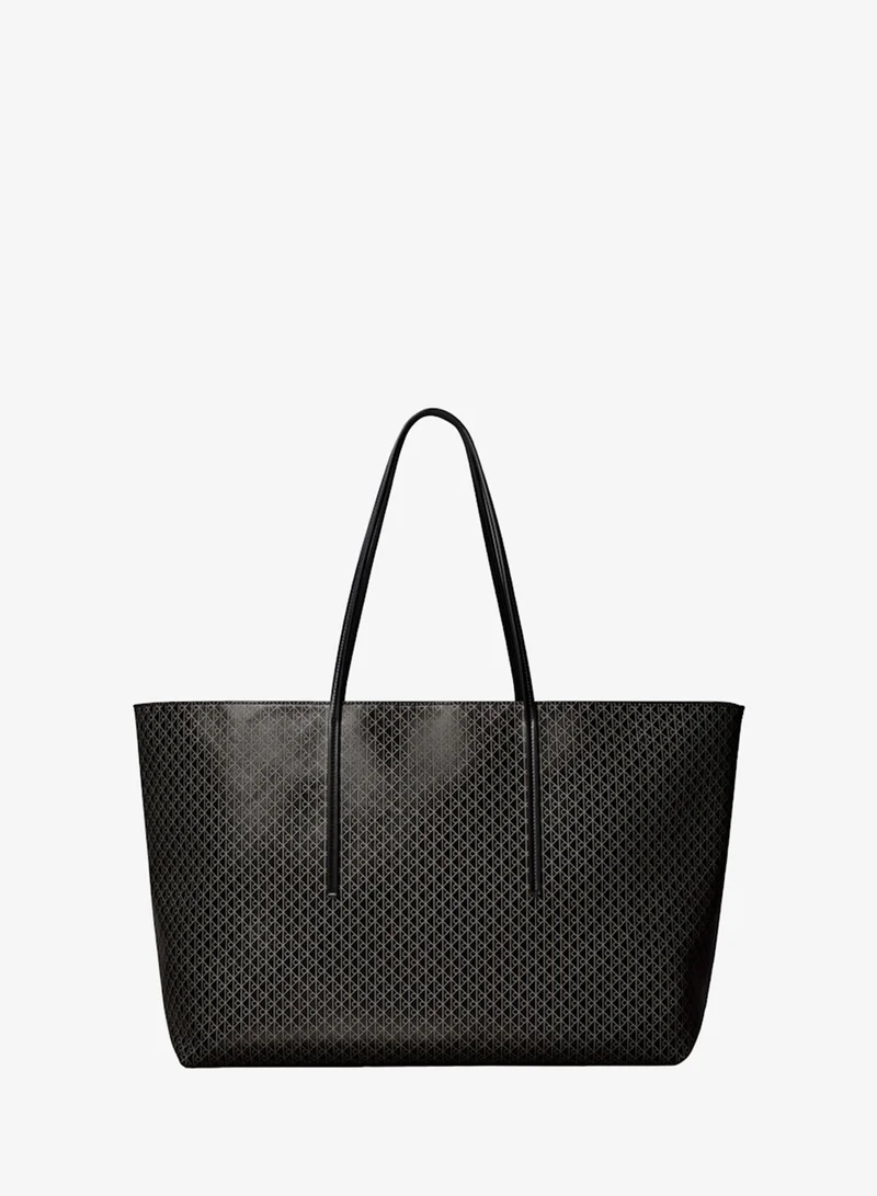 كالفن كلاين Allover Emblem Logo Tote Bag